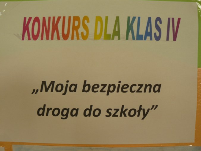 Konkurs na plakat &quot;Moja bezpieczna droga do szkoły&quot;